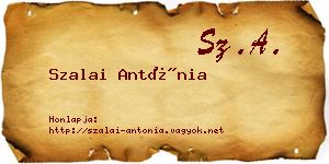 Szalai Antónia névjegykártya